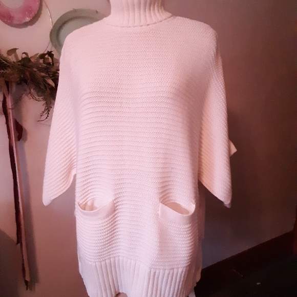 J. Crew Sweaters - J Crew Cream Turtleneck Poncho